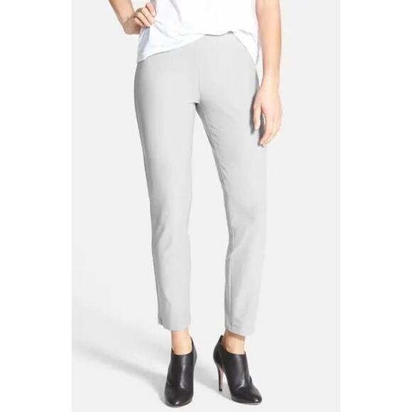 Eileen Fisher Stretch Crepe Slim Ankle Pants - Picture 1 of 6